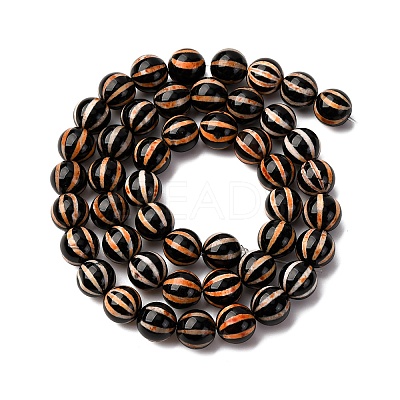 Tibetan Style dZi Beads Strands G-C133-A07-03-1
