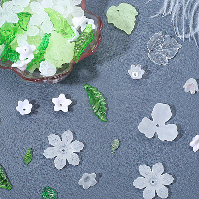 420Pcs 12 Styles Acrylic Pendants TACR-PA0001-06-1