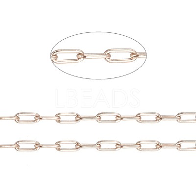 Ion Plating(IP) 304 Stainless Steel Paperclip Chains CHS-F010-01A-RG-1