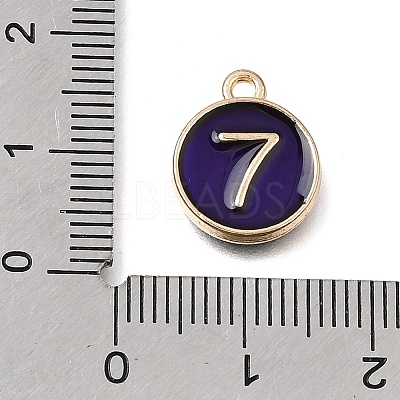 Alloy Enamel Charms ENAM-T010-07I-1