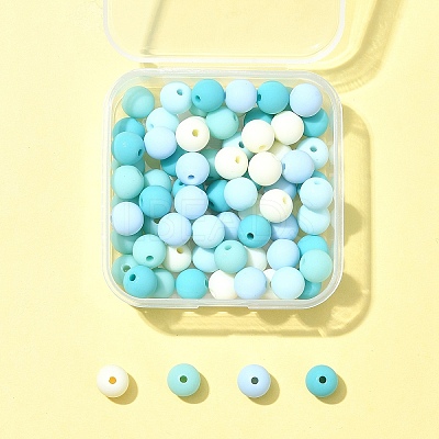 70Pcs Rubberized Style Acrylic Beads MACR-FS0001-71A-1