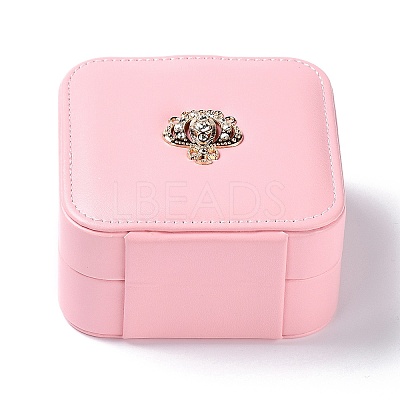 PU Imitation Leather Jewelry Organizer Box X1-CON-P016-A01-1