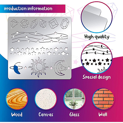 Stainless Steel Cutting Dies Stencils DIY-WH0279-117-1