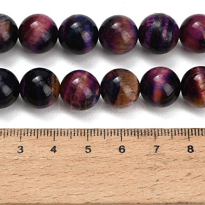 Natural Tiger Eye Beads Strands G-F591-18-12mm-10-1
