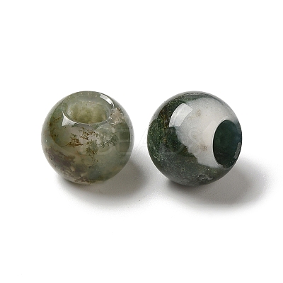 Natural Indian Agate European Beads G-N342-03G-1