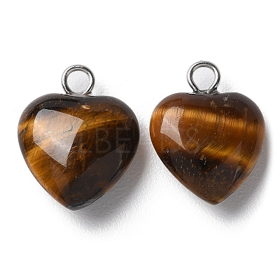 Natural Tiger Eye Pendants G-E603-01P-06-1