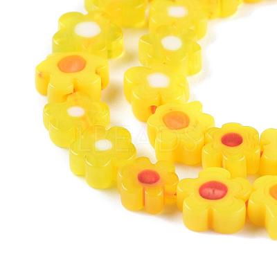 Handmade Millefiori Glass Bead Strands X-LAMP-J035-8mm-06-1