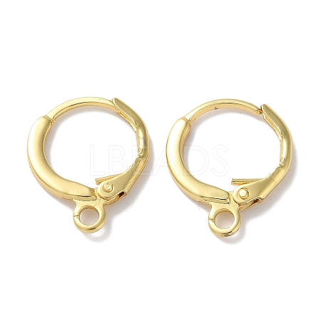 Rack Plating Brass Hoop Earring Settings KK-F090-14G-1