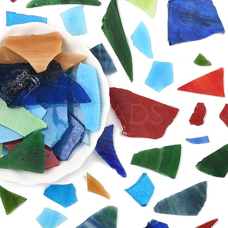 200G 2 Colors Multi-color Glass Mosaic Tiles MOSA-YW0001-01-1