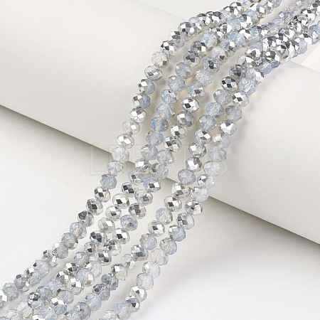 Electroplate Glass Beads Strands EGLA-A034-J8mm-M05-1