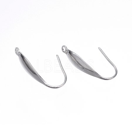 Tarnish Resistant 316 Surgical Stainless Steel Earring Hooks X-STAS-D448-043P-1