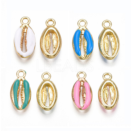 Alloy Enamel Pendants X-PALLOY-T065-27-M-1