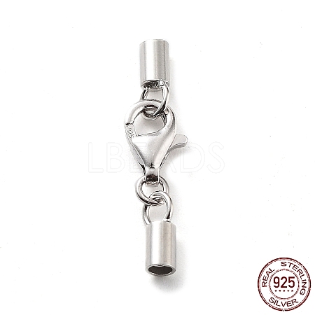 Anti-Tarnish 925 Sterling Silver Lobster Claw Clasps STER-P055-03C-P-1
