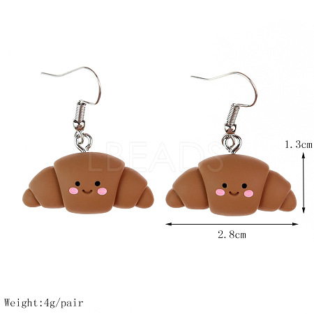 Food Theme Resin Dangle Earrings FS-WGC167F-12-1