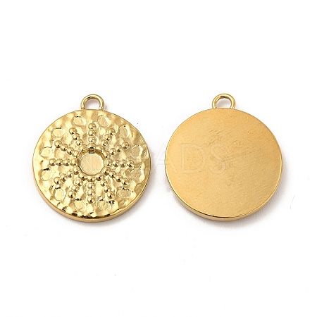 Ion Plating(IP) 304 Stainless Steel Pendant Cabochon Settings STAS-A070-17G-1