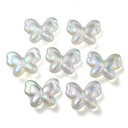 UV Plating Luminous Transparent Acrylic Beads OACR-P010-11E-1