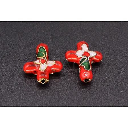 Handmade Cloisonne Beads FIND-PW0024-25B-1