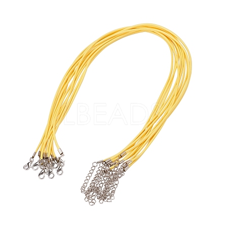 Waxed Cord Necklace Making X-NCOR-T001-62-1