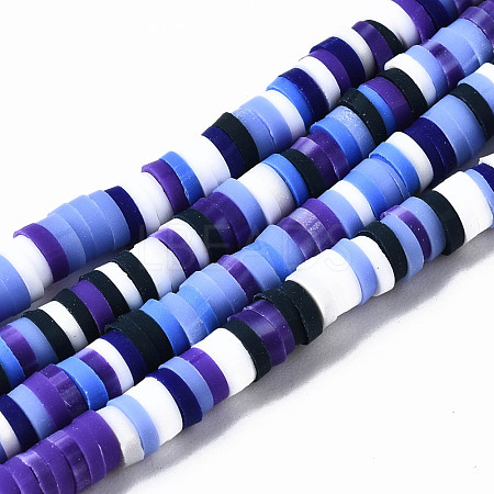 Handmade Polymer Clay Beads Strands CLAY-N008-010-H48-1