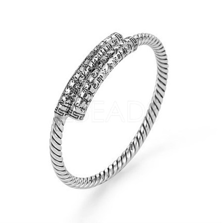 Women's Adjustable Brass Cuff Rings RJEW-BB49093-A-1