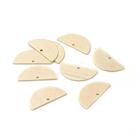 Brass Semi Circle Pendant X-KK-G331-58G-NF-1