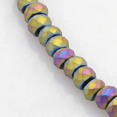 Electroplate Non-magnetic Synthetic Hematite Beads Strands G-J208G-07-1