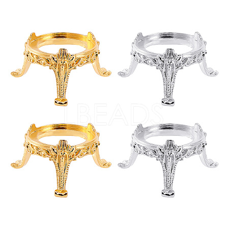 4Pcs 2 Colors Alloy Display Holder ODIS-GA0001-26-1