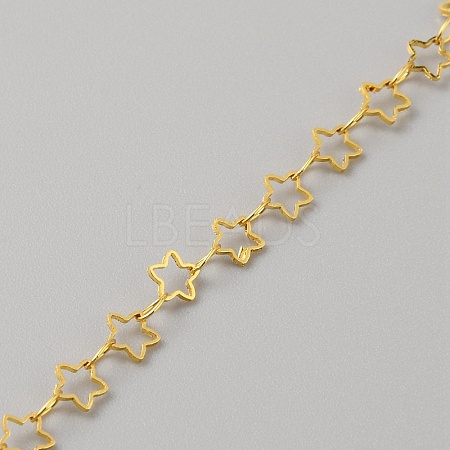 Brass Star & Oval Link Chains CHC-TAC0002-07G-1