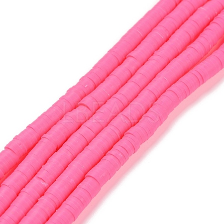 Handmade Polymer Clay Beads Strands CLAY-R089-6mm-Q031-1