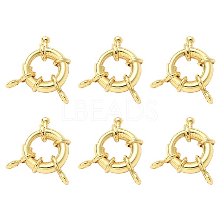 Rack Plating Brass Spring Ring Clasps KK-YW0001-47-1