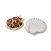 Natural Sea Shell Pendants SSHEL-B002-02G-02-2