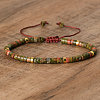Natural Unakite Beaded Braided Bracelets QH4784-21-1