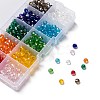 10 Colors Electroplate Glass Beads EGLA-X0006-01B-6mm-5