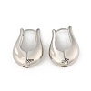 Brass Hoop Earrings for Women LS-EJEW-U041-05P-4