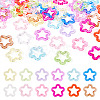 60Pcs 12 Styles Transparent Acrlyic Pendants MACR-TA0002-48-1