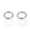 Tarnish Resistant 304 Stainless Steel Round Rings STAS-S066-16-6mm-2