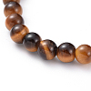 Unisex Natural Gemstone Stretch Bracelets BJEW-JB04779-4