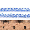 Transparent Electroplate Glass Beads Strands EGLA-A039-T2mm-A07-4