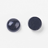 Natural Dyed & Heated Black Agate Cabochons G-BA8x4-2