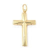 Cross Brass Big Pendants KK-M327-07A-G-1