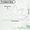 Lotus Acrylic Mirror Wall Stickers OACR-WH0032-04A-2