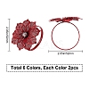 12 Pcs 6 Colors Alloy Napkin Rings AJEW-GF0002-70-2