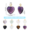 32Pcs 8 Styles Mixed Gemstone Pendants FIND-HS0001-18-2