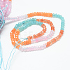 Natural White Jade Bead Strands G-R343-2x4-34-3