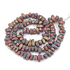 Electroplate Non-magnetic Synthetic Hematite Beads Strands G-T061-103F-2