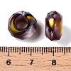 Two Tone Glass European Beads GDA009-4-3
