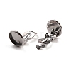 Non-Tarnish 316 Stainless Steel Clip-on Earring Findings STAS-I187-02E-P-3