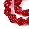 Electroplate Glass Beads Strands EGLA-N012-08N-3