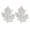 Brass Stud Earring Findings KK-Z099-04P-02-1