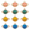 20Pcs 4 Colors Alloy Enamel Pendants ENAM-FS0001-07-1